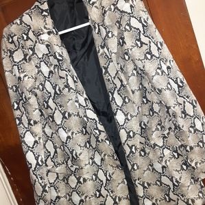 Snake skin blazer